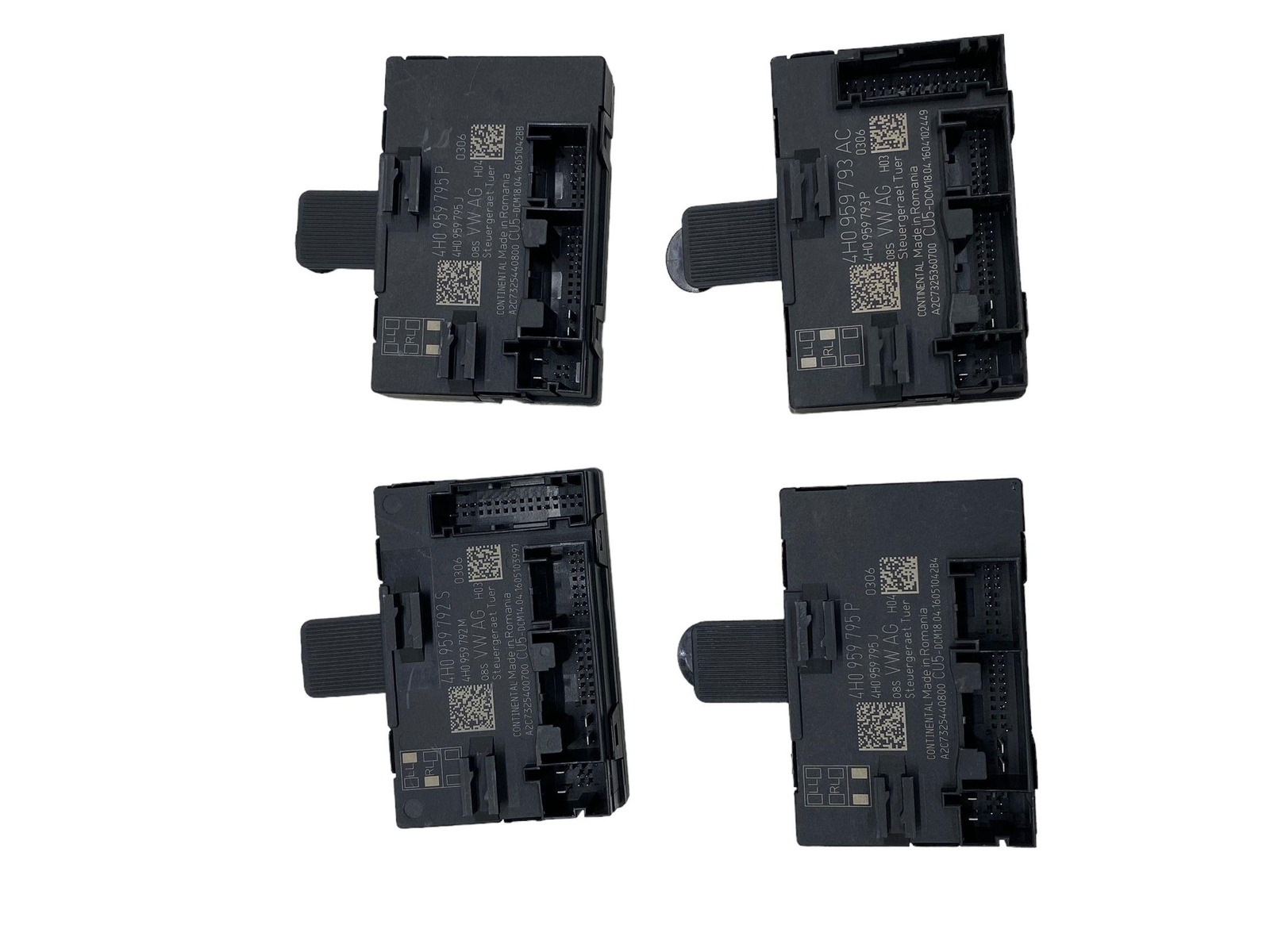 2015-2019 PORSCHE MACAN SET FRONT LEFT & RIGHT REAR LH & RH DOOR CONTROL MODULE