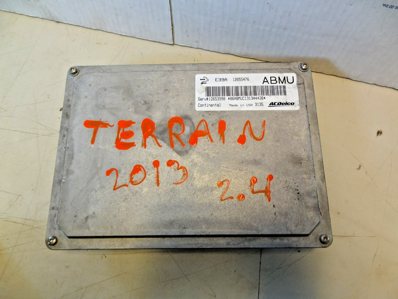 13 14 15 16 17 GMC Terrain Engine Control Module ECM PCM ECU Part# 12653998