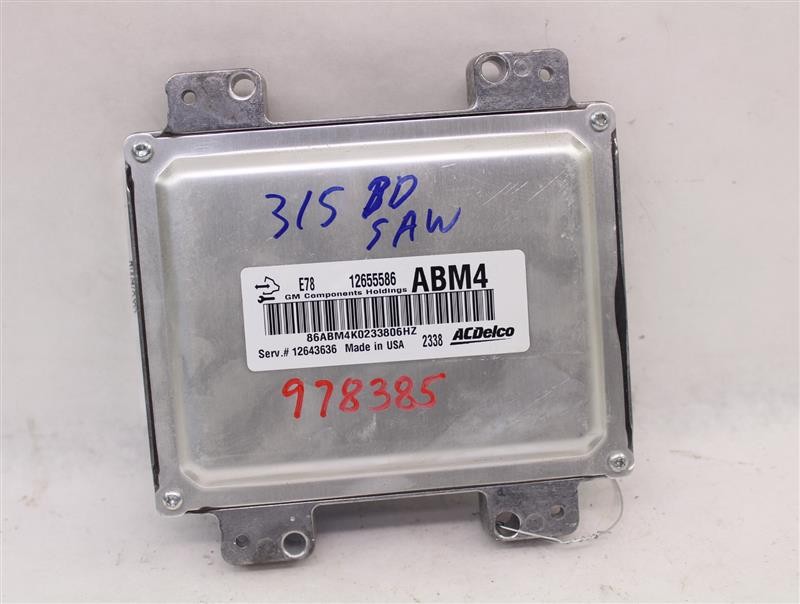Used Engine Control Module (ECM) fits: 2013 Chevrolet Cruze Electronic Control M