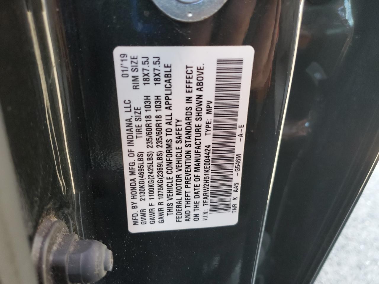 Used Engine Control Module (ECM) fits: 2019 Honda Cr-v Electronic Control Module