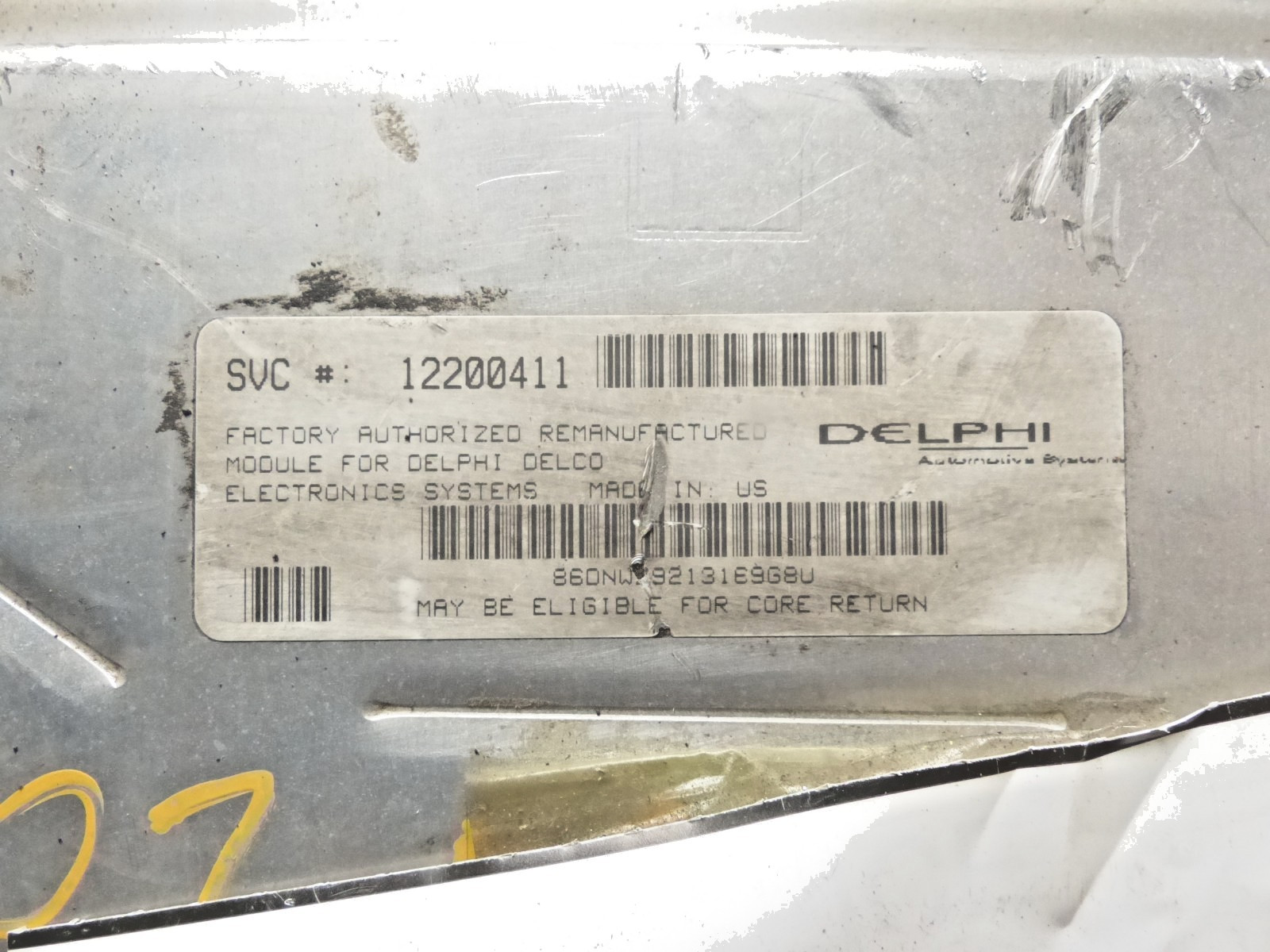 01-02 GMC YUKON XL 1500 “USED REMAN” PCM ECM COMPUTER 12200411