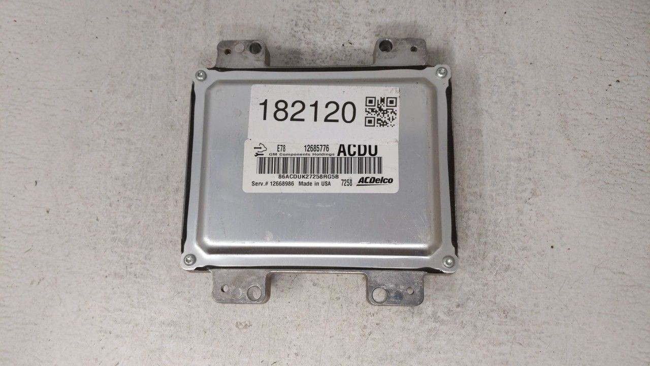 2017-2018 Chevrolet Trax Engine Computer Ecu Pcm Ecm Pcu Oem UXQPO