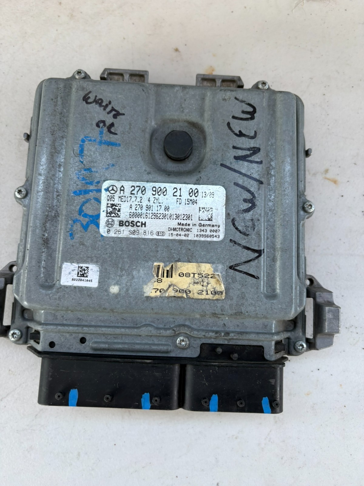 2014-2015 CLA250 ECM Electronic Control Module A 270 900 09 00