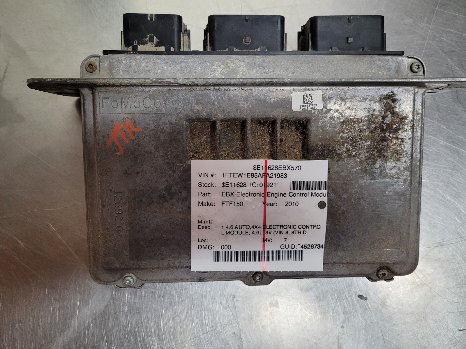 2010 Ford F-150 4.6L Engine Control Module ECM ECU PCM OEM AL3A-12A650-CHB *J