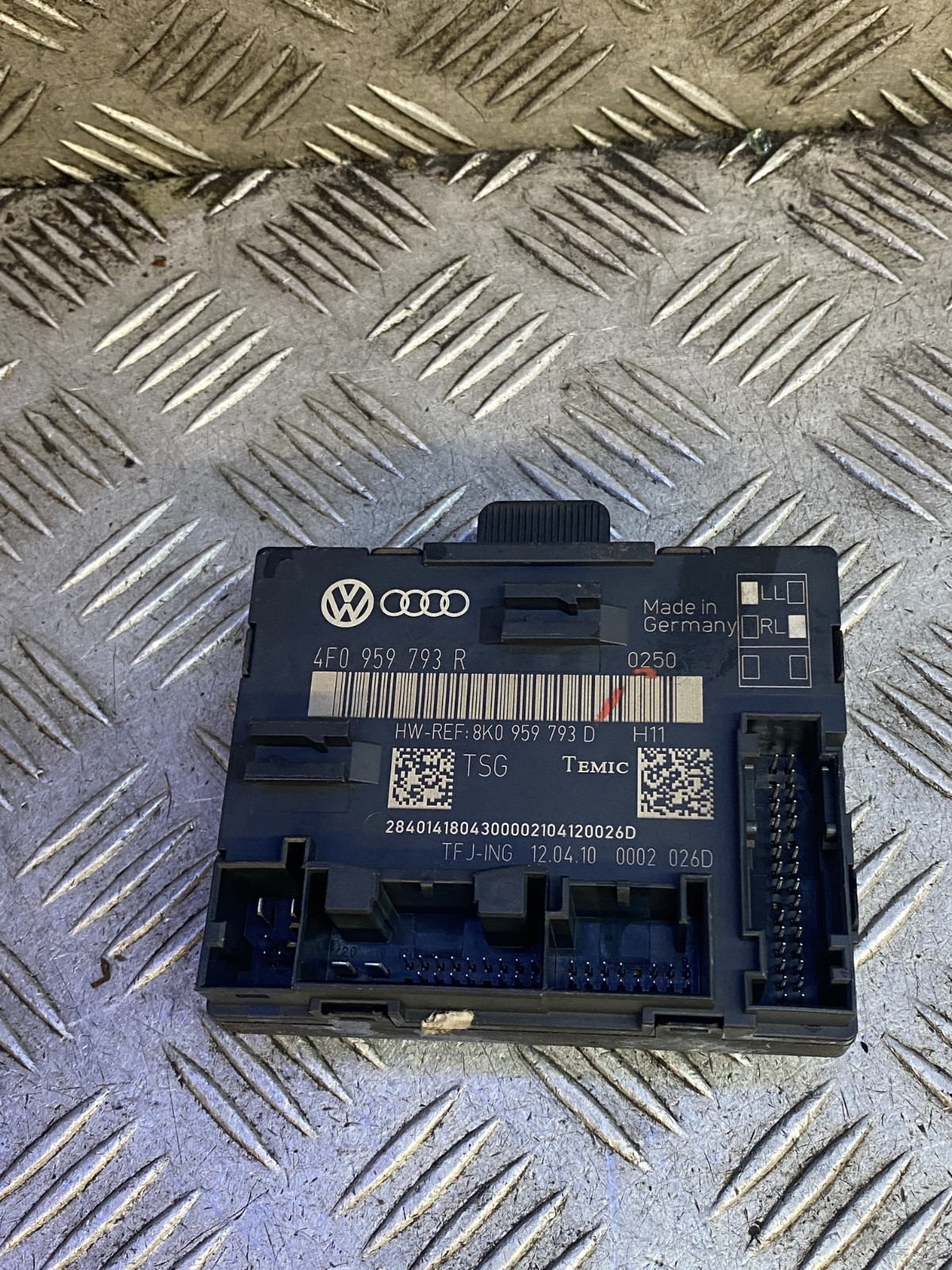 2010 AUDI A6 AVANT TDI MK3 5D DRIVER FRONT DOOR MODULE 4F0959793R