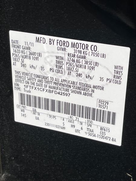 ENGINE CONTROL MODULE CL3A12B684CAA OEM 2012 FORD F150 1YR WRNTY