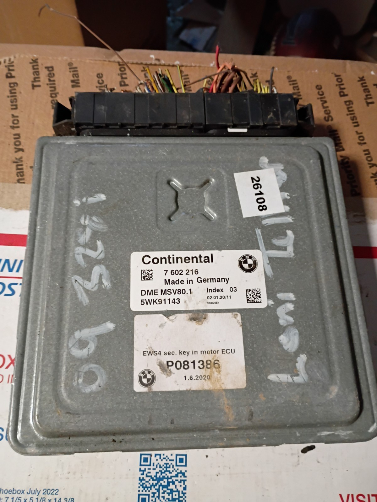 ENGINE COMPUTER BMW 128I 328I 2008 2009 2010 7602216 PCM ECM ECU DME OEM