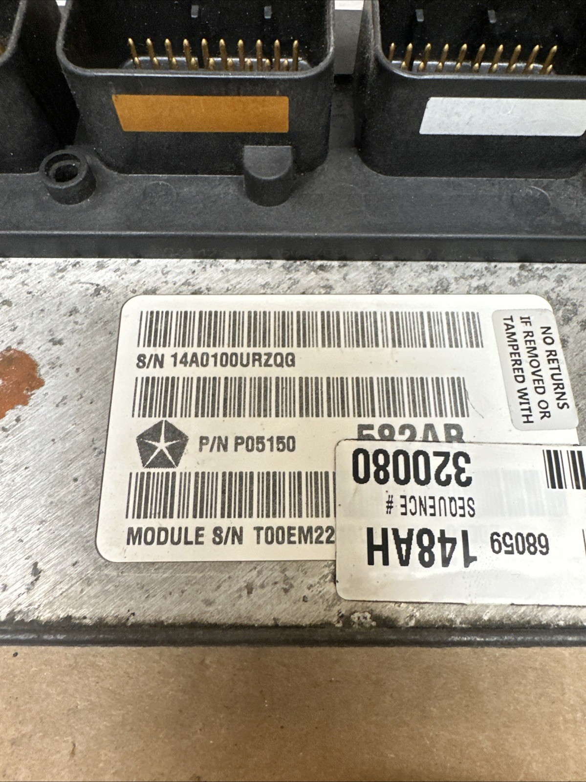 2011 Jeep Grand Cherokee 5.7L Engine Computer Module ECM ECU P68059148AH OEM