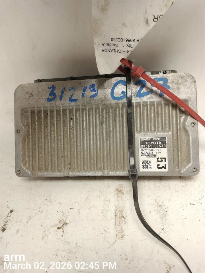 ENGINE CONTROL MODULE OEM 2014 TOYOTA HIGHLANDR 1YR WRNTY