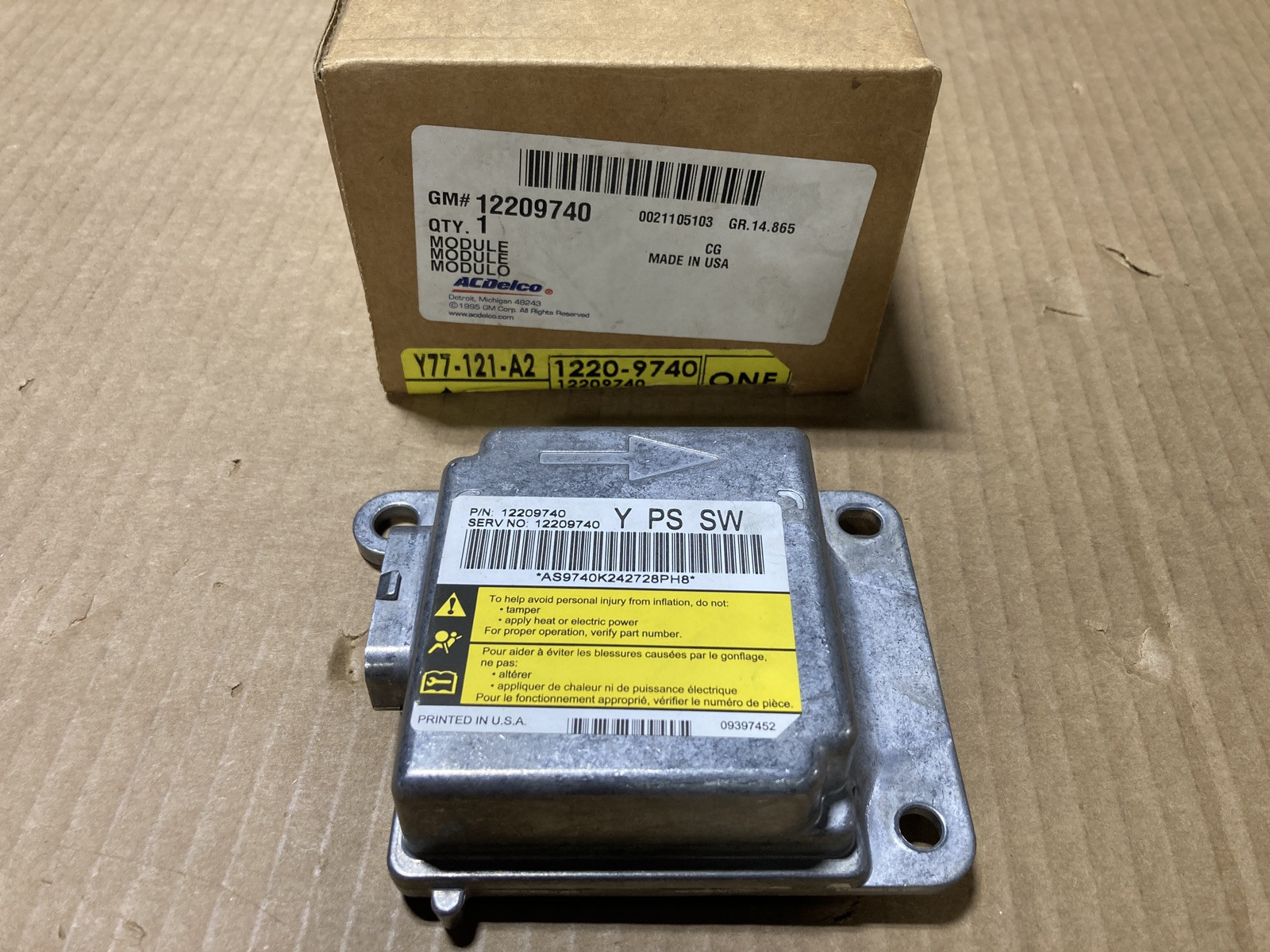 NEW ! 12209740 ACDELCO MODULE free Shipping