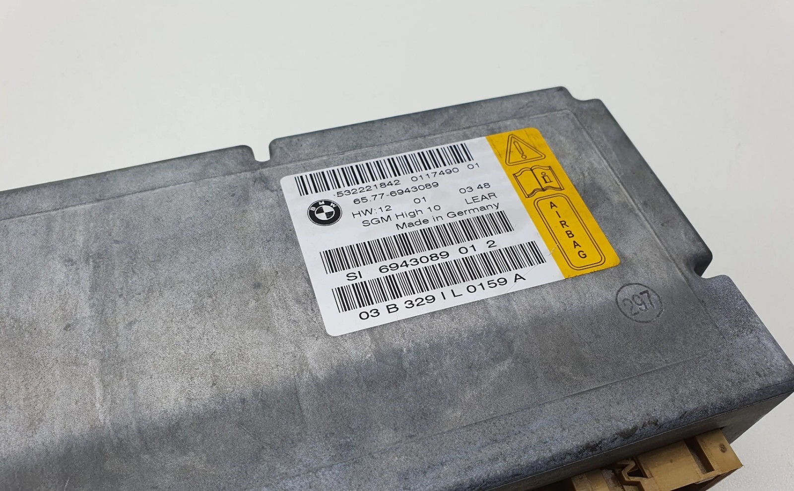 BMW 5 E60 E61 SRS Control Unit Safety Module SGM High 10 6943089 65776943089