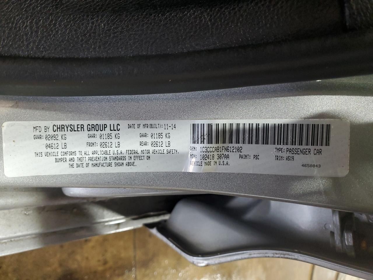 Engine ECM Electronic Control Module 2.4L Fits 2015 200 Factory OEM