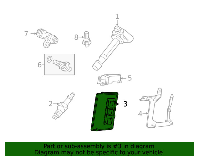 Genuine Honda Control Module Engine (Rewritable) 37820-R70-A83