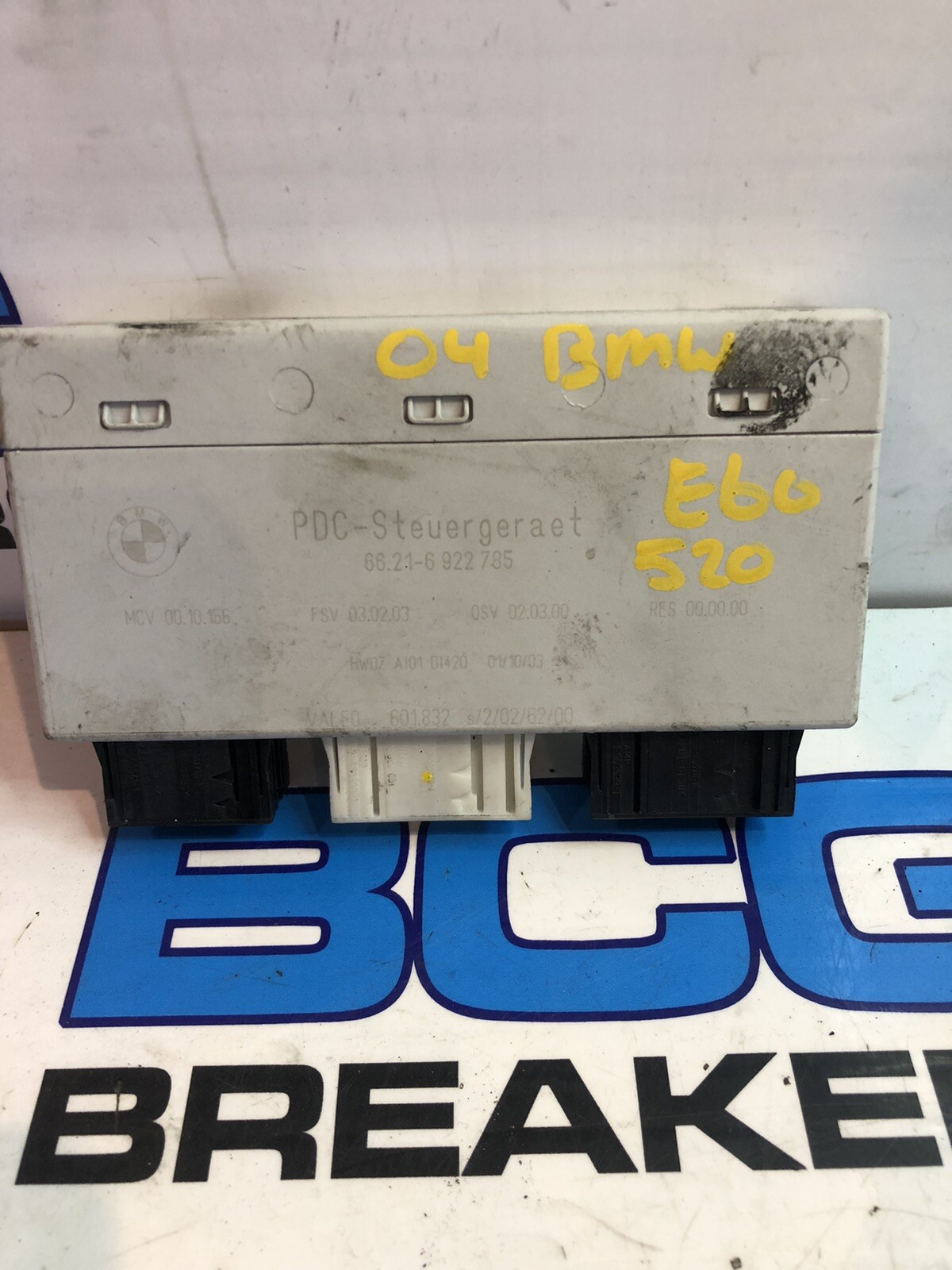 2004 BMW 5 SERIES E60 PDC PARKING DISTANCE CONTROL MODULE 6922785