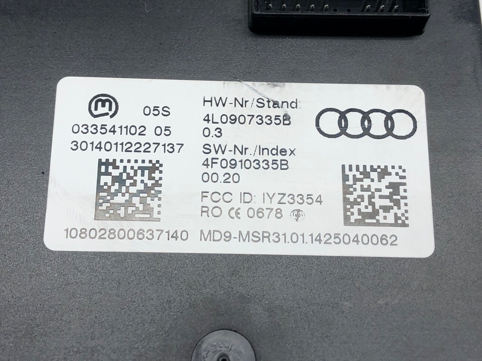 2010-2015 AUDI Q7 ANTI THEFT ALARM LOCKING COMPUTER OEM
