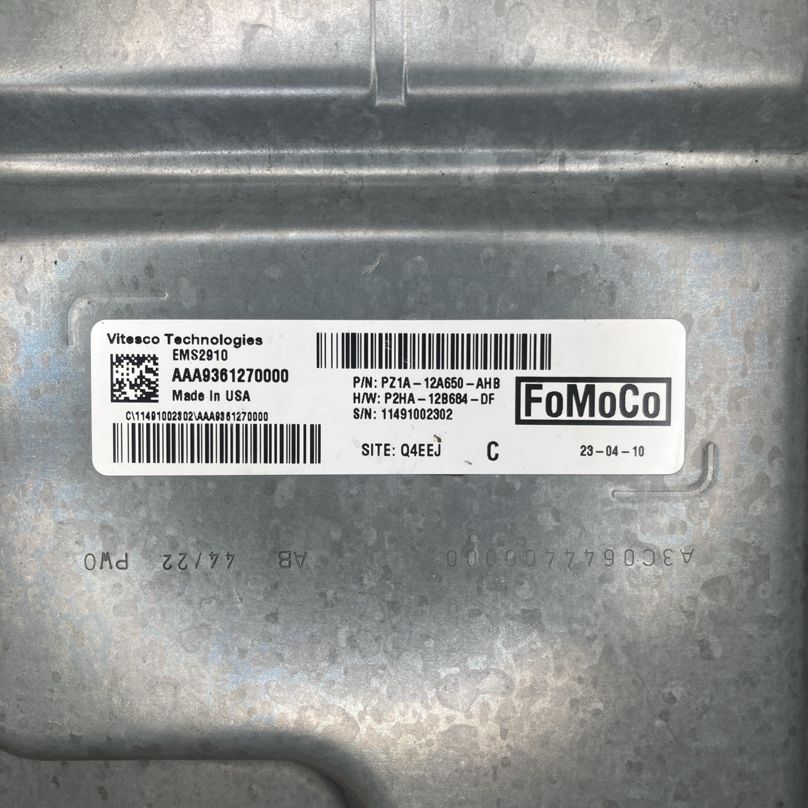 2023-2024 Ford Escape 1.5L ECU/ECM PZ1A-12A650-AHB
