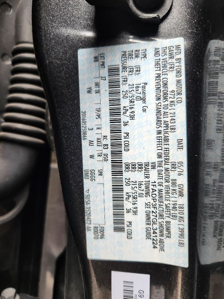 Engine ECM Electronic Control Module Gasoline 2.0L Fits 13-18 FOCUS 3237377
