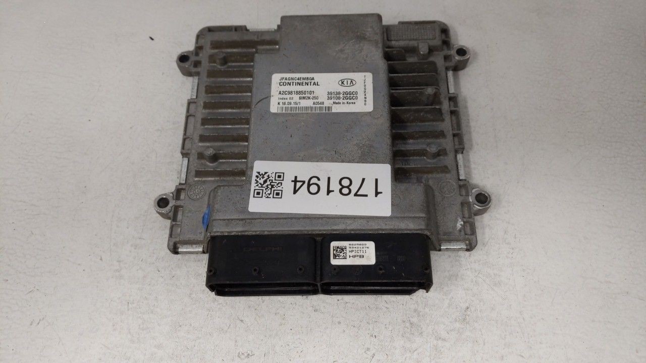 2016-2018 Kia Optima Engine Computer Ecu Pcm Ecm Pcu Oem ELEM4