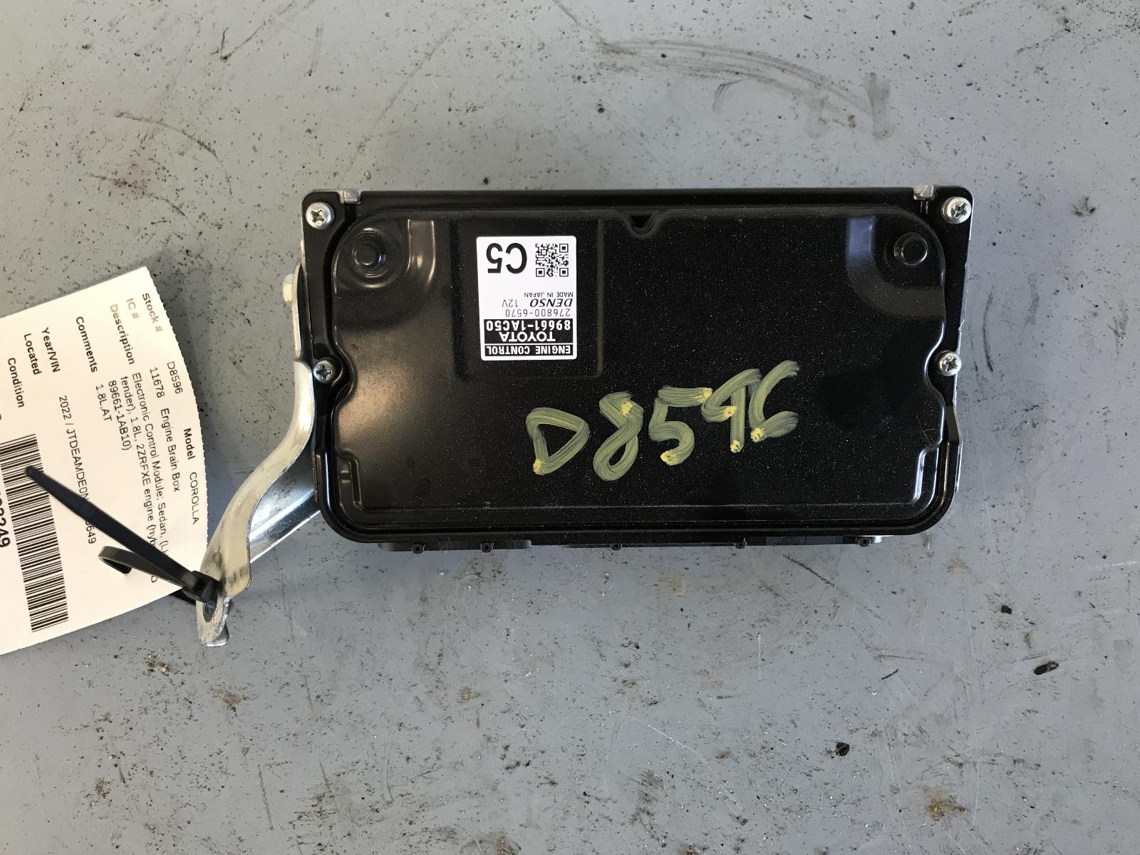 Used Engine Control Module (ECM) fits: 2022 Toyota Corolla Electronic Control Mo