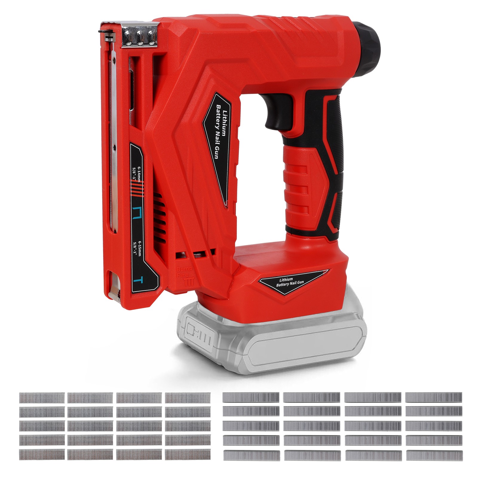 20V Cordless Brad Nailer & Narrow Staple Gun for Milwaukee Battery, Tool Only