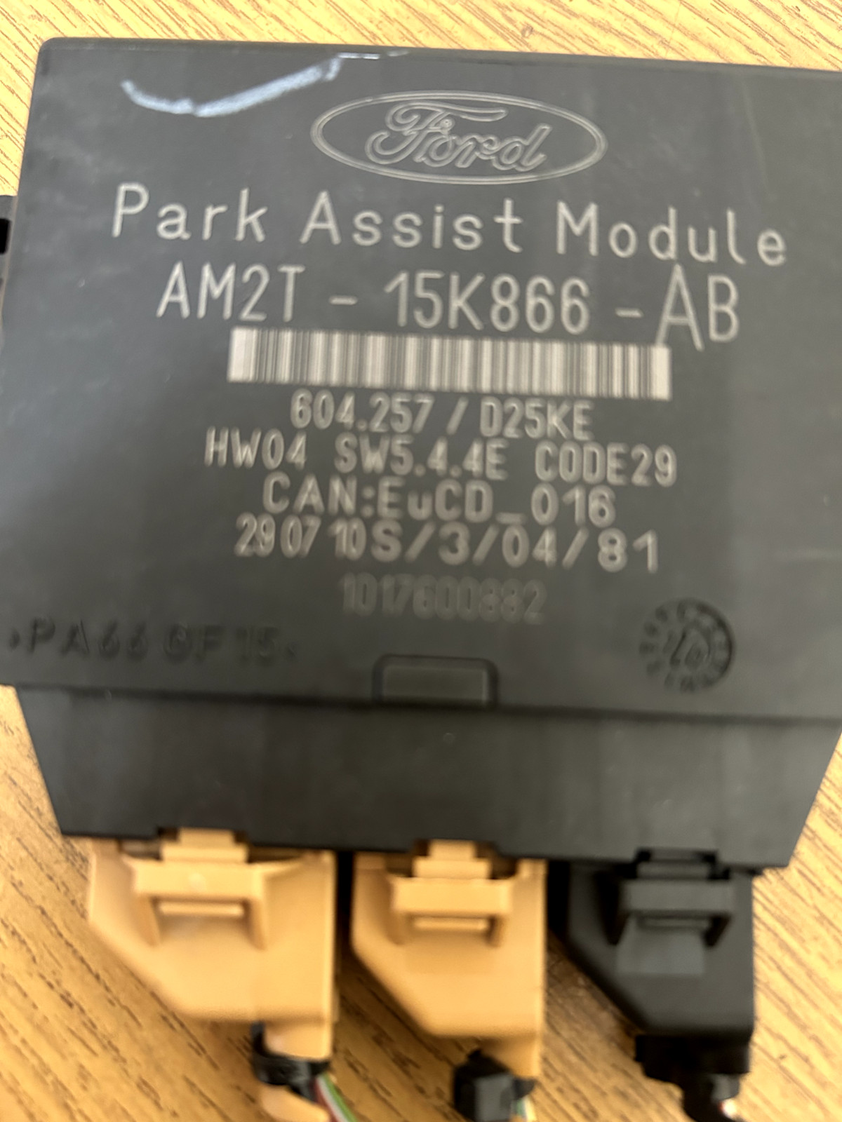 2010 FORD MONDEO PARKING SENSOR MODULE AM2T15K866AB