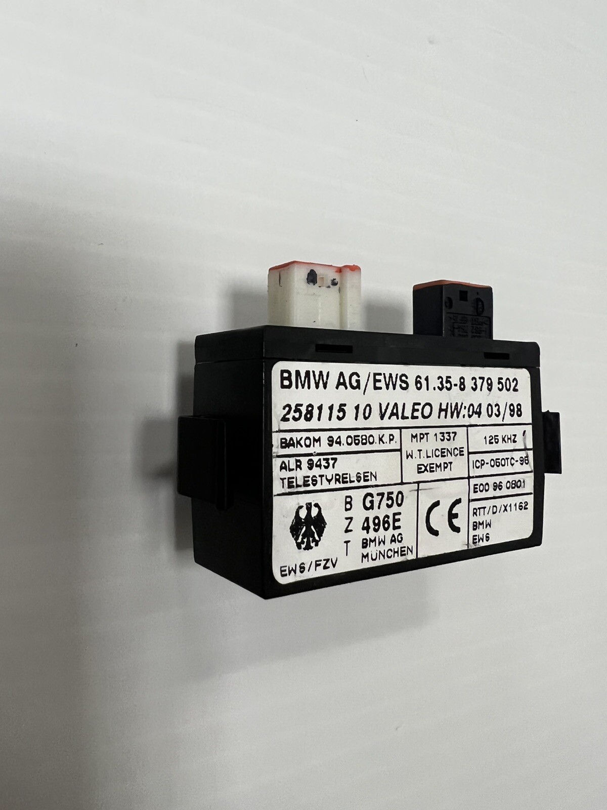 🚘 BMW E36 E34 E39 E38 E31 3 5 7 8 Z3 TRANSMITTER RECEIVER AG EWS MODULE 8379502