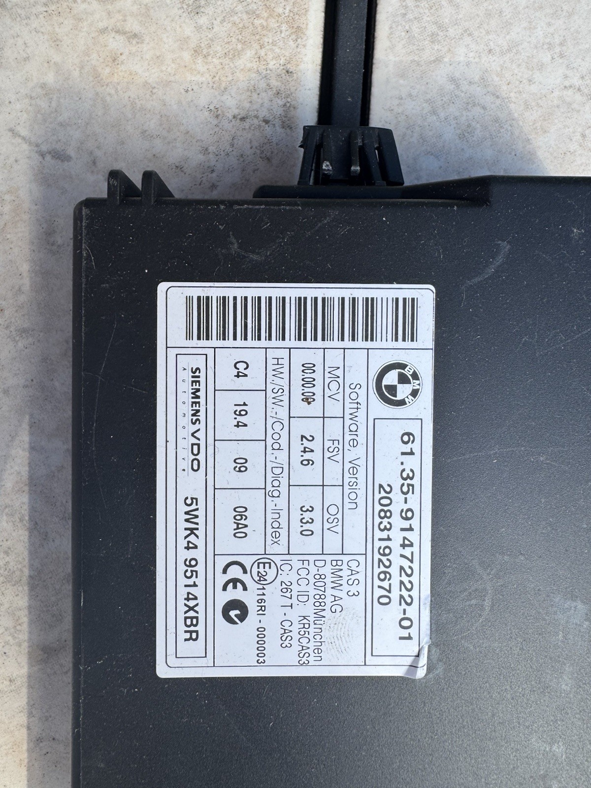 2007-2010 MINI COOPER A/T N12 R55 R56 R57 DME ECM ECU CASKEY 7590859