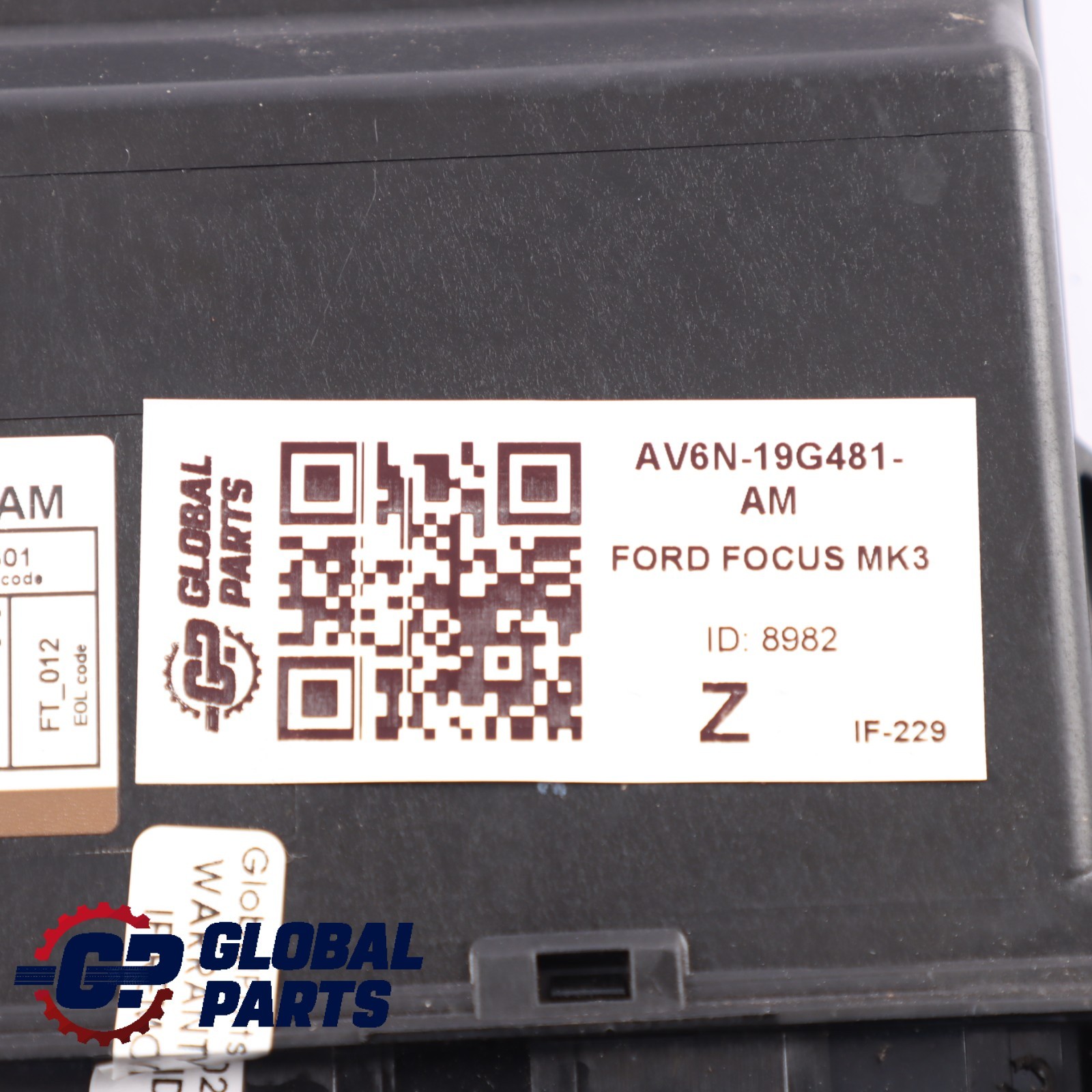 Ford Focus Mk3 Keyless Entry Control Module ECU Unit AV6N-19G481-AM