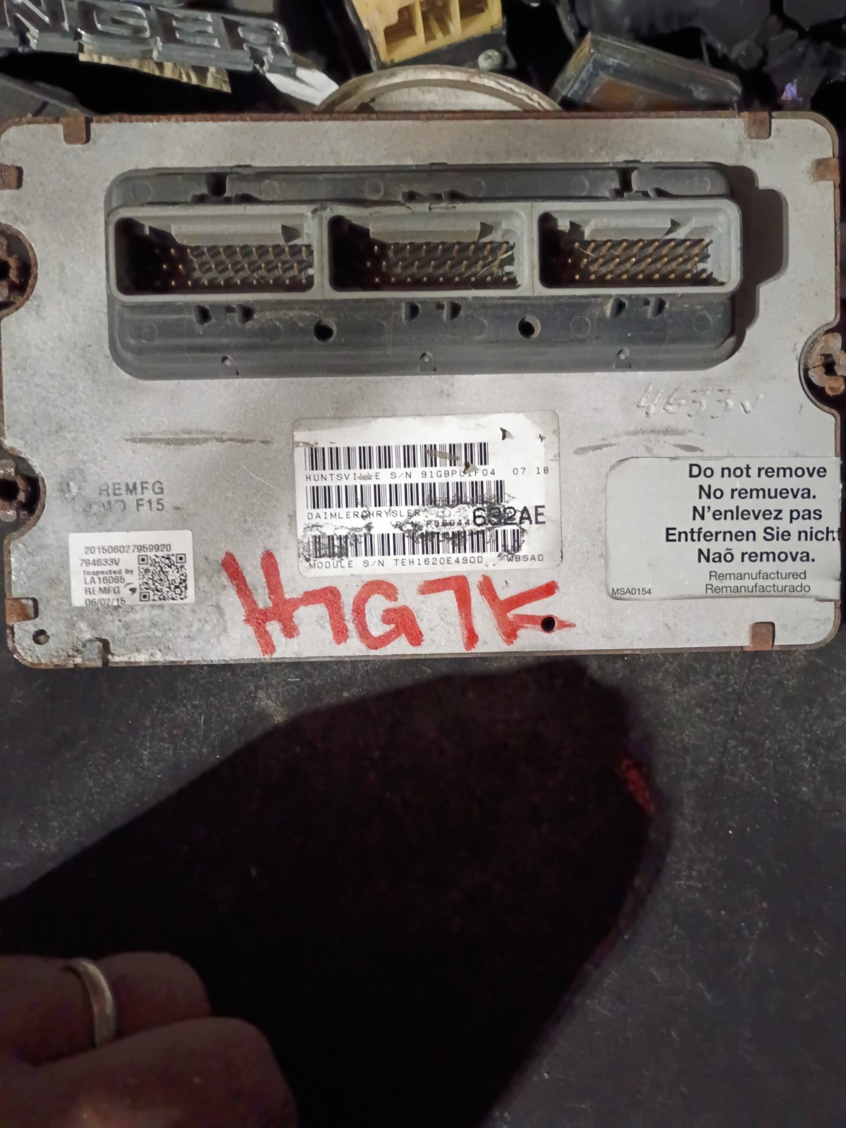 56044632AE | 2003 JEEP GRAND CHEROKEE PCM 4.0L ECM ENGINE COMPUTER ECU #H7G7K