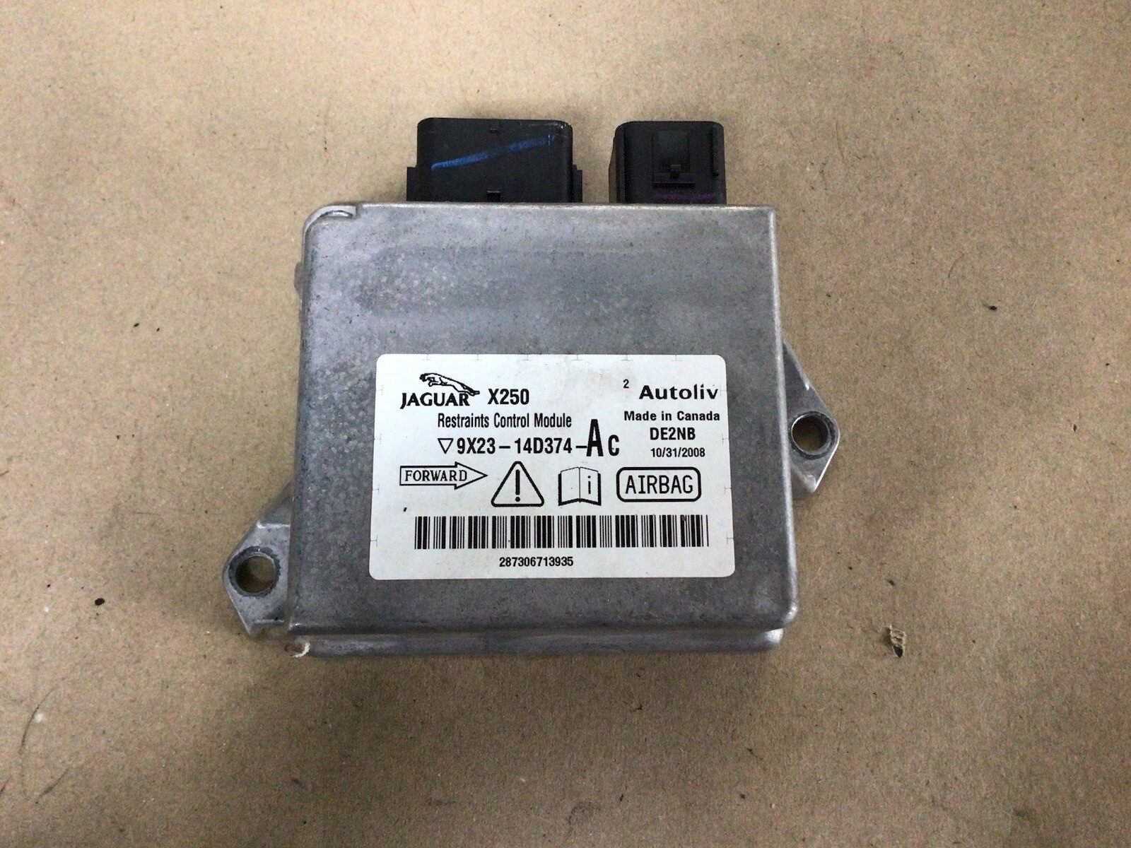 JAGUAR XF X250 A-BAG SENSOR CONTROL UNIT ECU 9X23-14D374-AC 2009