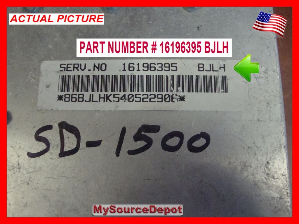 1994,1995,C1500,C2500,C3500,K1500,K2500,K3500, ENGINE COMPUTER ECM,16196395-BJLH