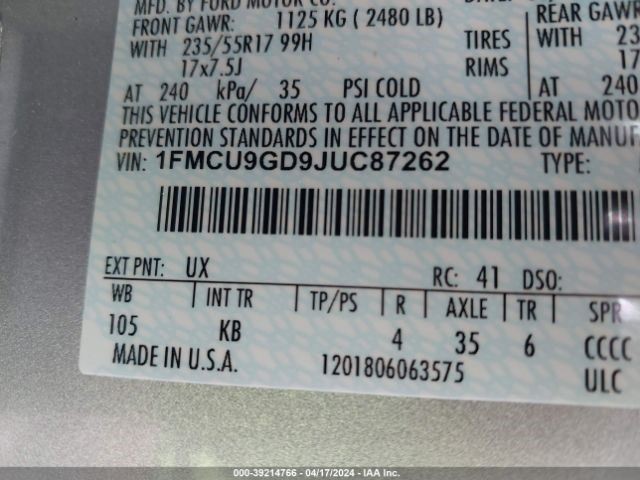 Engine ECM Electronic Control Module 1.5L Fits 17-19 ESCAPE 417145