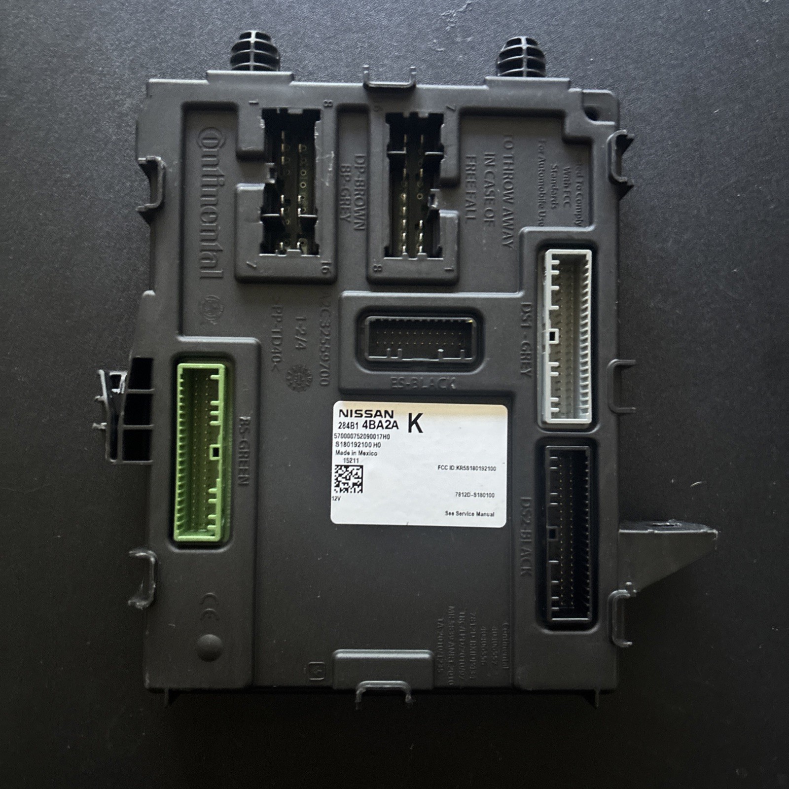 2014 – 2016 Nissan Rogue Body Control Module BCM BCU Unit 284B1 4BA1A K OEM