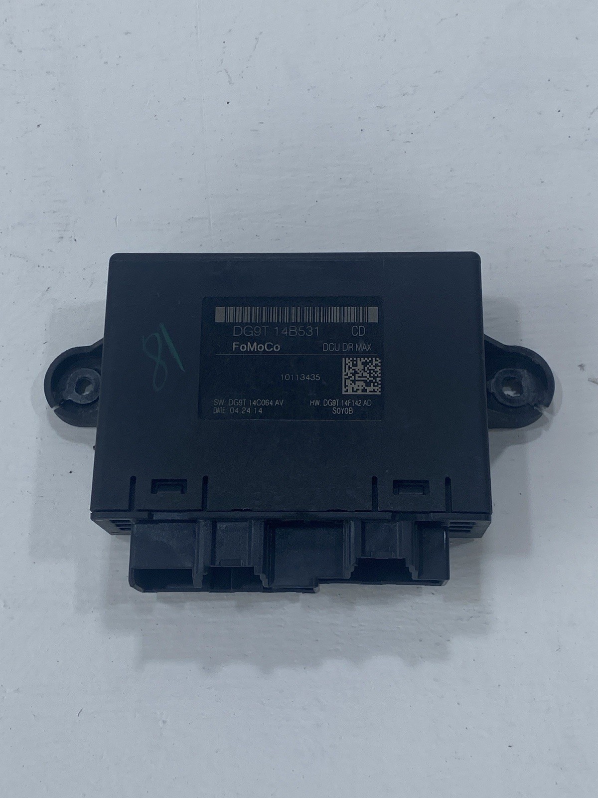 2014-2015 FORD FUSION DRIVER LEFT FRONT DOOR CONTROL MODULE DG9T-14B531-CD OEM