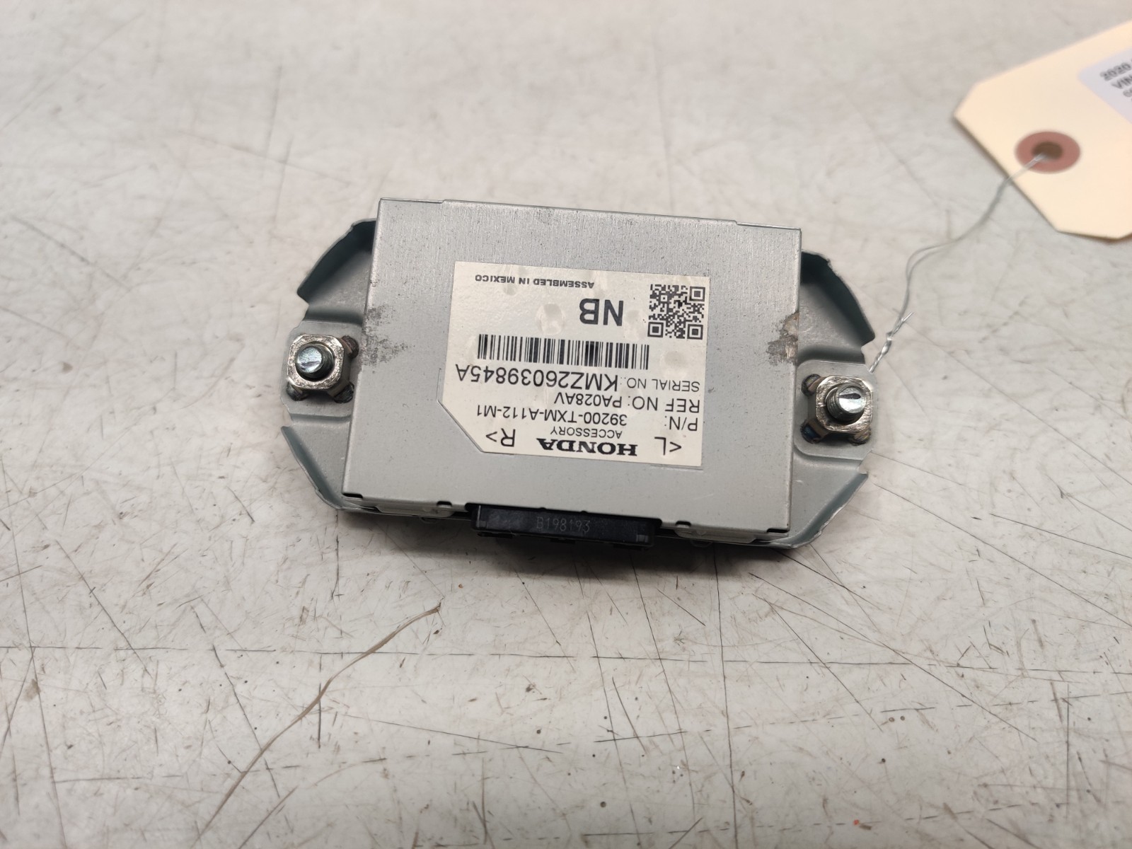 19-22 HONDA INSIGHT ACTIVE NOISE ANTENNA COMPUTER CONTROL MODULE, OEM LOT3625