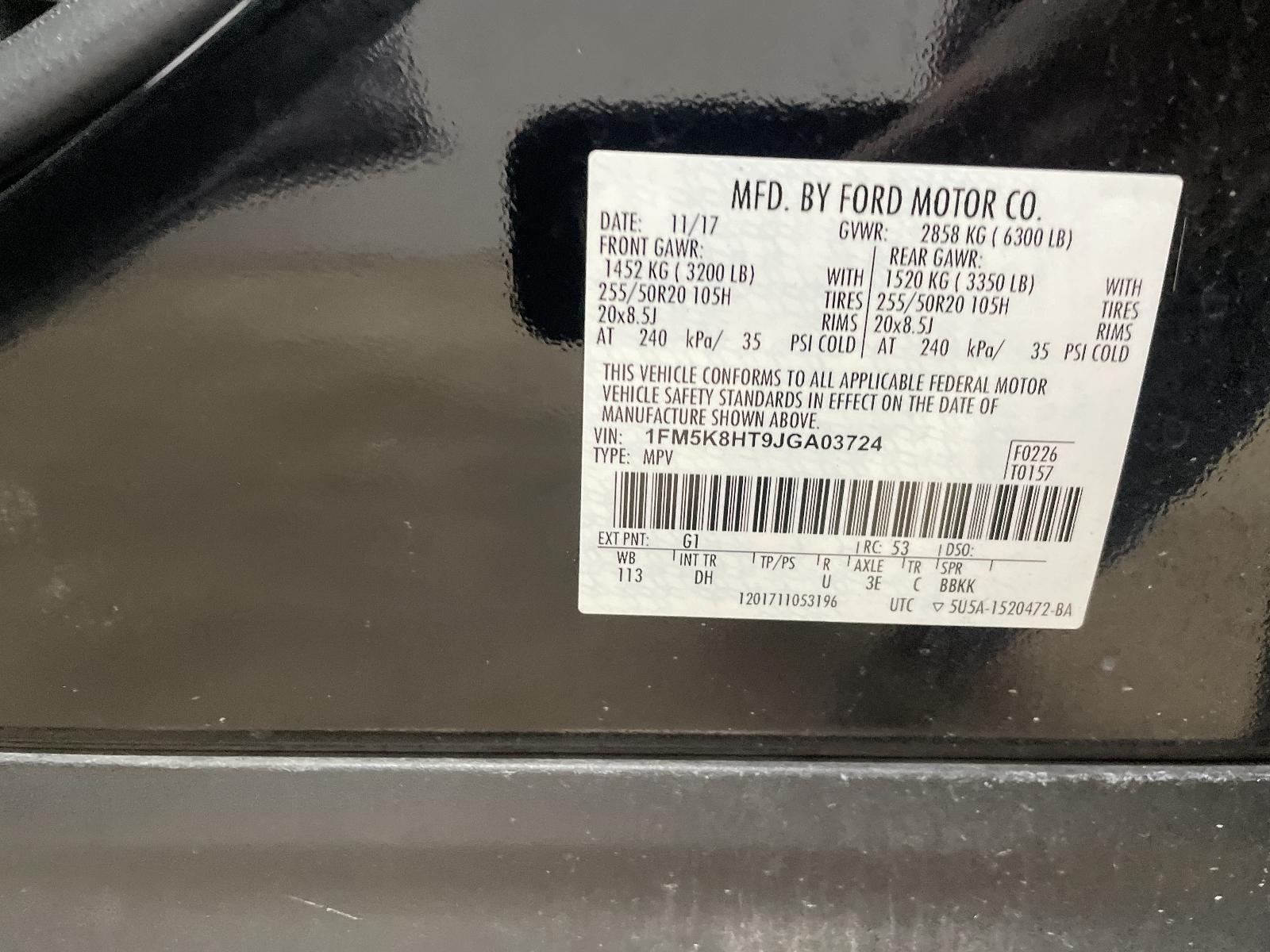 Used Engine Control Module (ECM) fits: 2018 Ford Explorer Electronic Control Mod