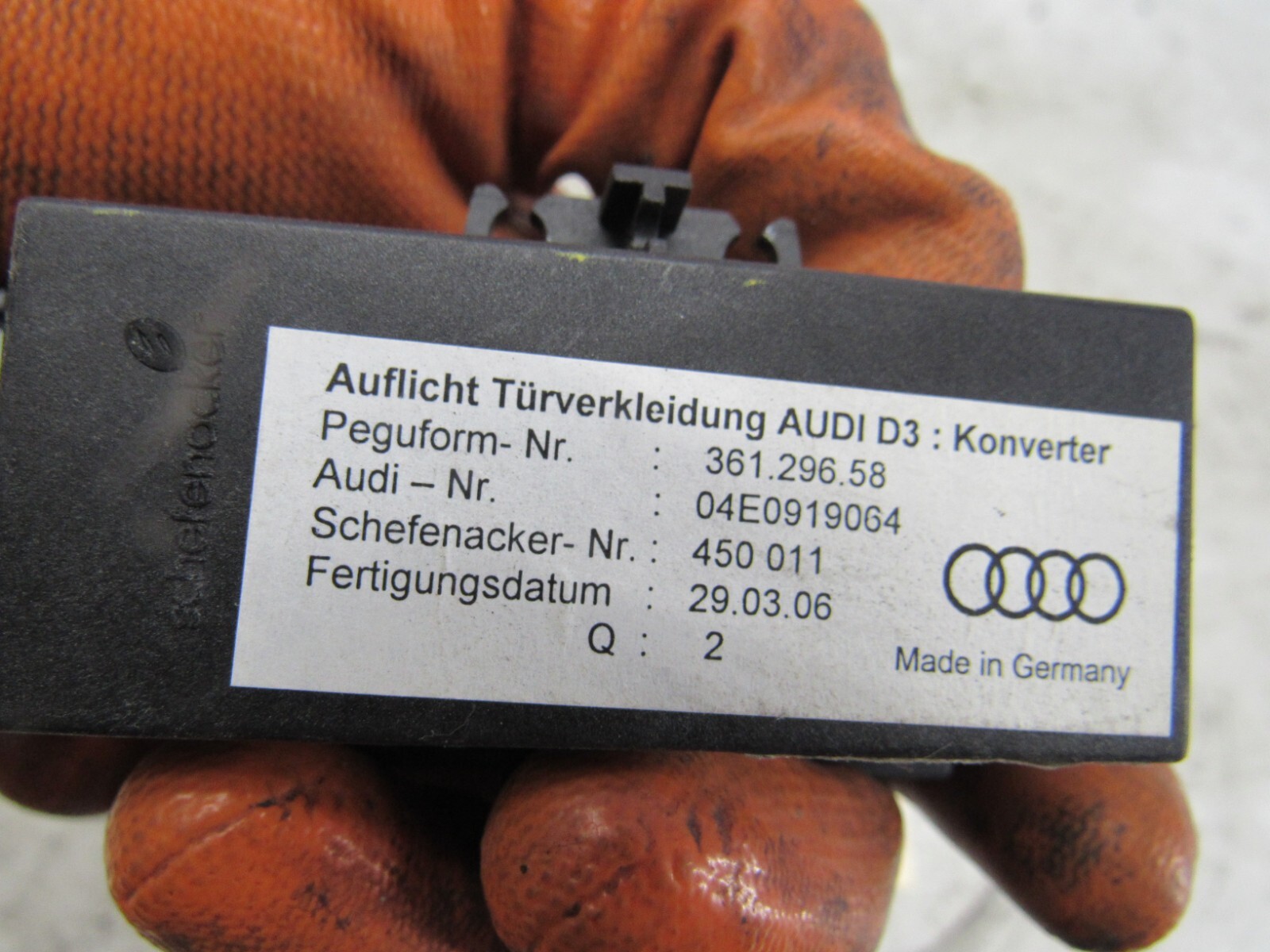 Door Control Module A8 2004 2010 Left Driver Front Interior Light Computer ECM