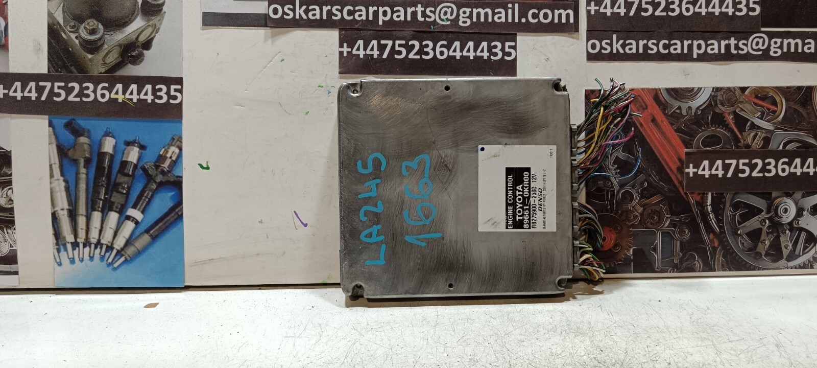 Toyota Hilux ECU 89661-0KP30 With Plugs Denso RB275900-2380. TESTED