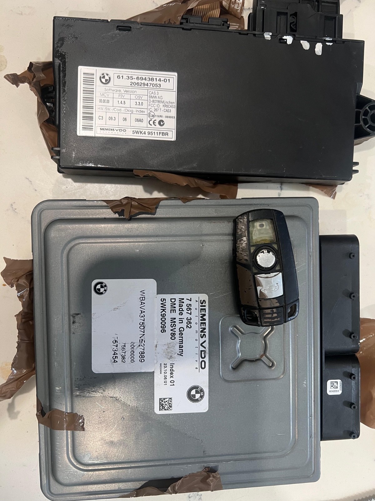 07-10 OEM BMW E88 E90 E92 DME ECU CAS Engine Computer auto TRANSMISSION N52