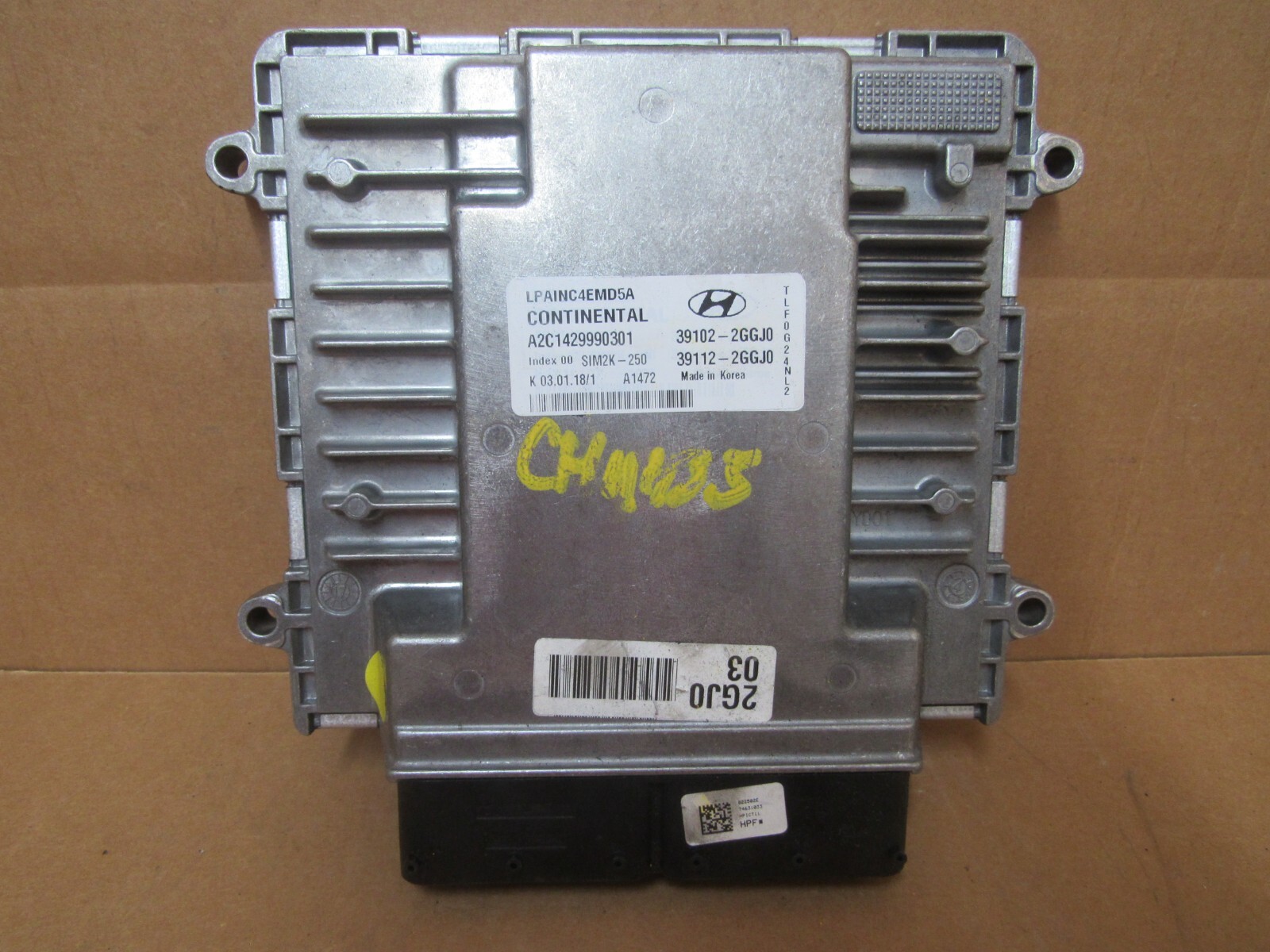 18 19 HYUNDAI SONATA Engine Control Module Computer ECM ECU 391022GGJ0 OEM