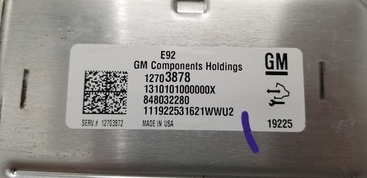 20 GMC YUKON 5.3L ENGINE CONTROL MODULE ECM 12703872
