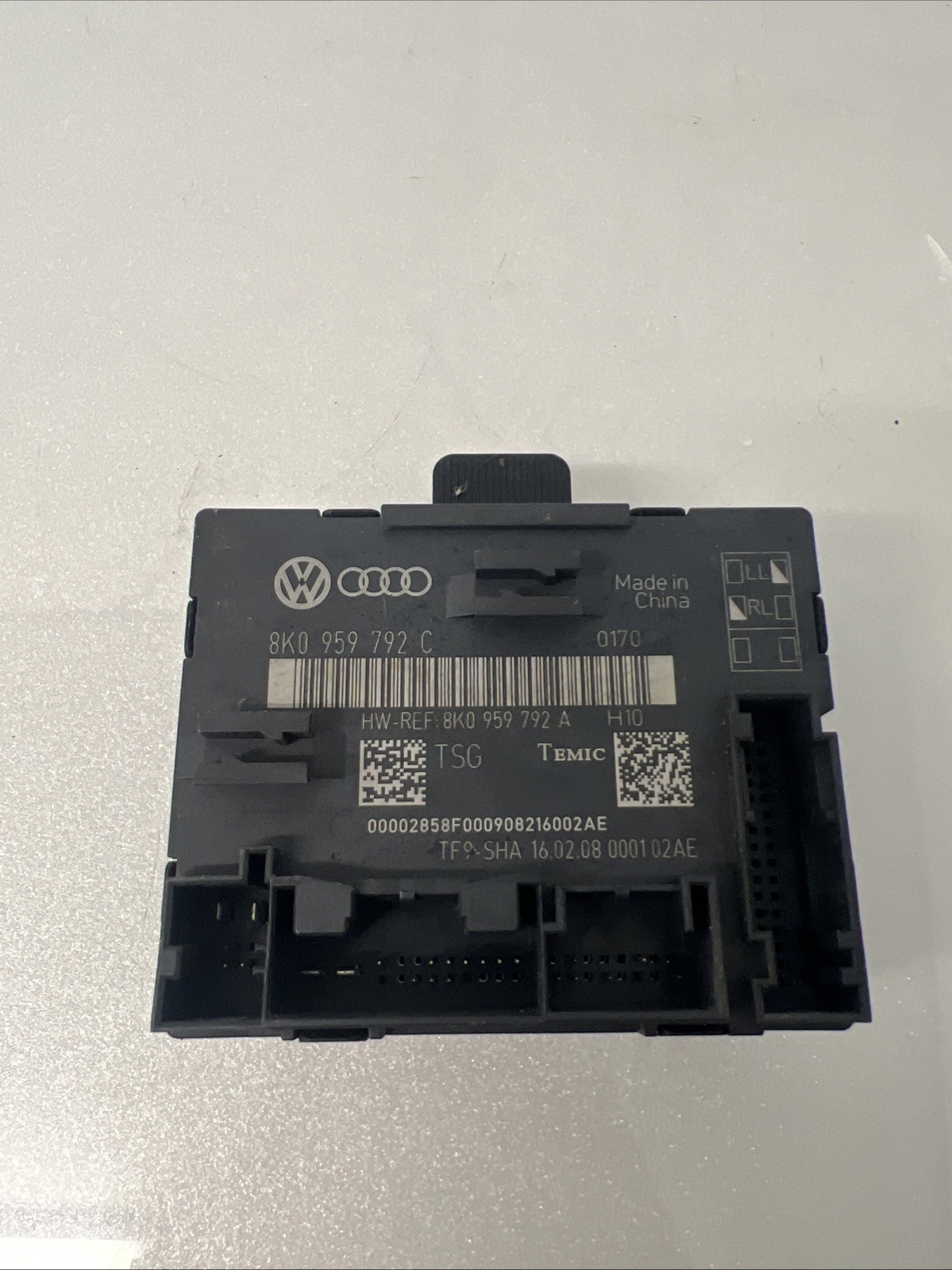 AUDI A4 B8 2008 DOOR CONTROL UNIT MODULE ECU FRONT LEFT SIDE 8K0959792C