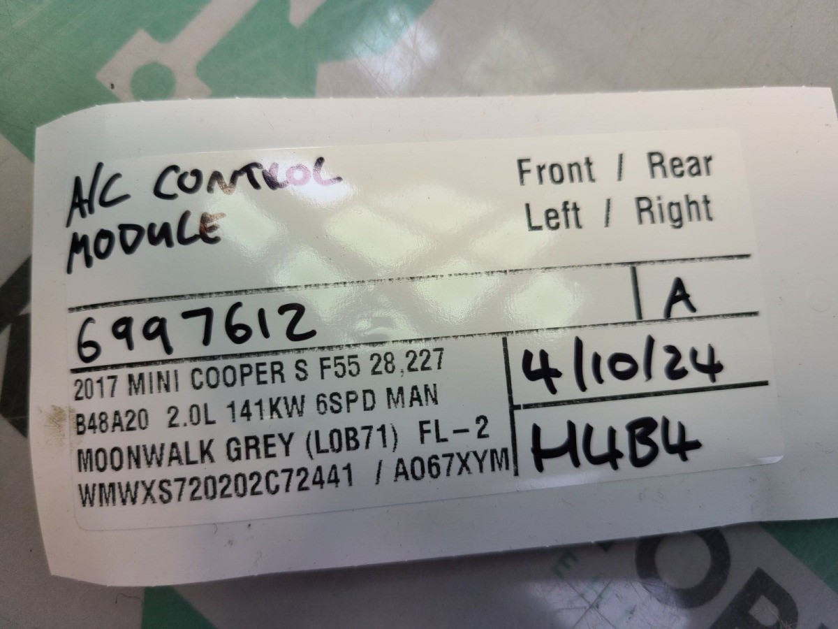 Mini F55 A/C Control Module 6997612