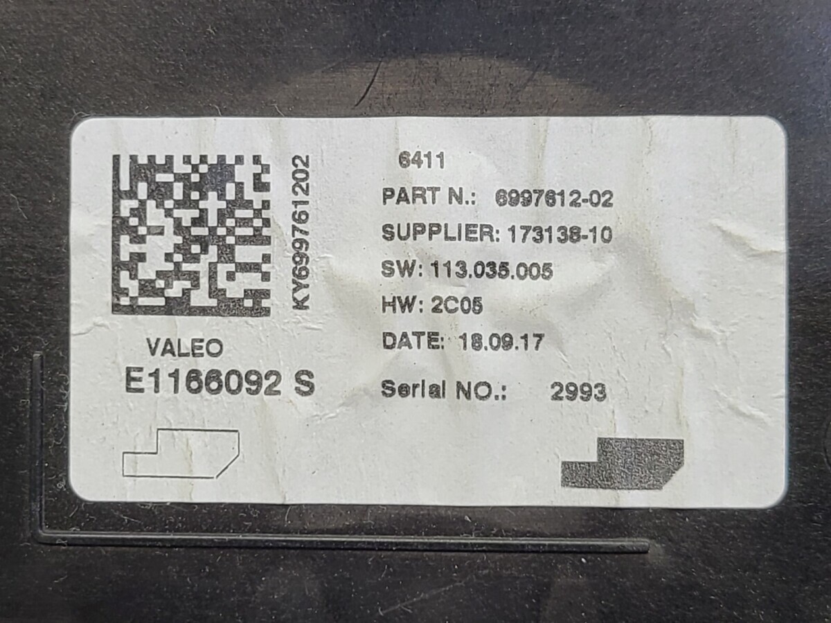 Mini F55 A/C Control Module 6997612