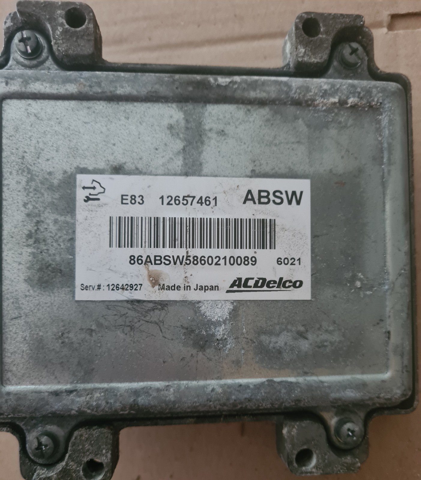 ABSW 12657461 Vauxhall Engine Ecu OPEL ACDELCO E83 12642927