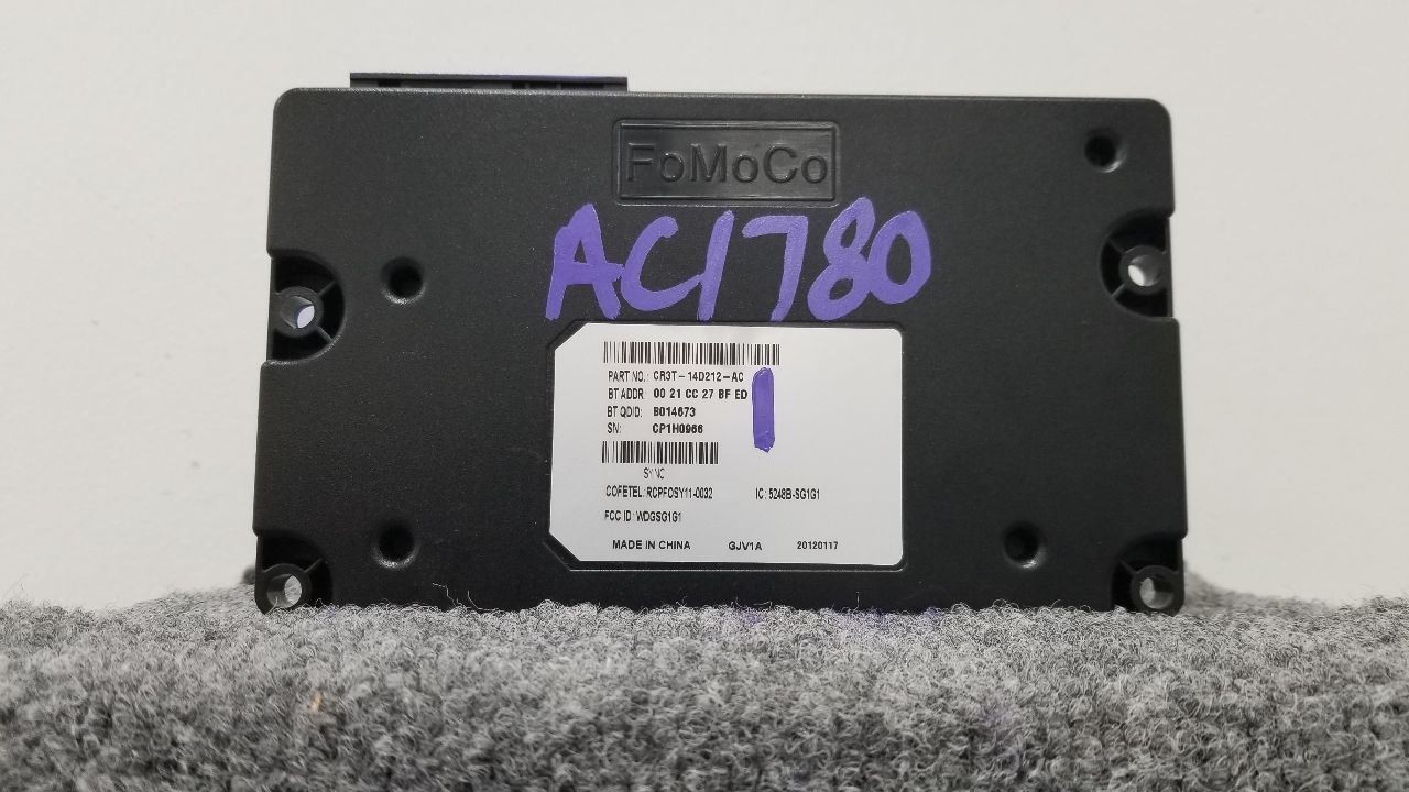 12 FORD MUSTANG COMMUNICATION CONTROL MODULE CR3T14D212AC