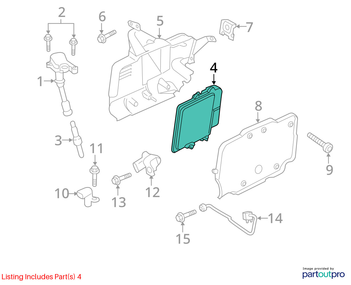 2017-2019 Ford Escape Engine Control Computer Ecu Pcm Ecm Pcu Oem F1871