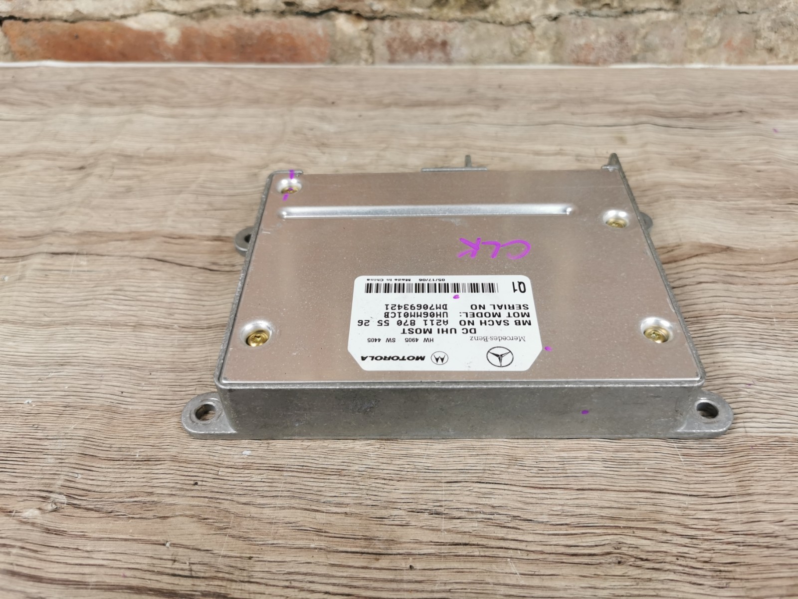 2006 MERCEDES BENZ CLK BLUETOOTH CONTROL MODULE A2118705526