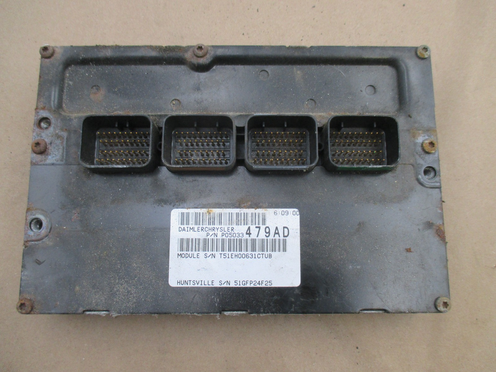 2003 CHRYSLER PT CRUISER TURBO ECM ENGINE COMPUTER 05033065ai