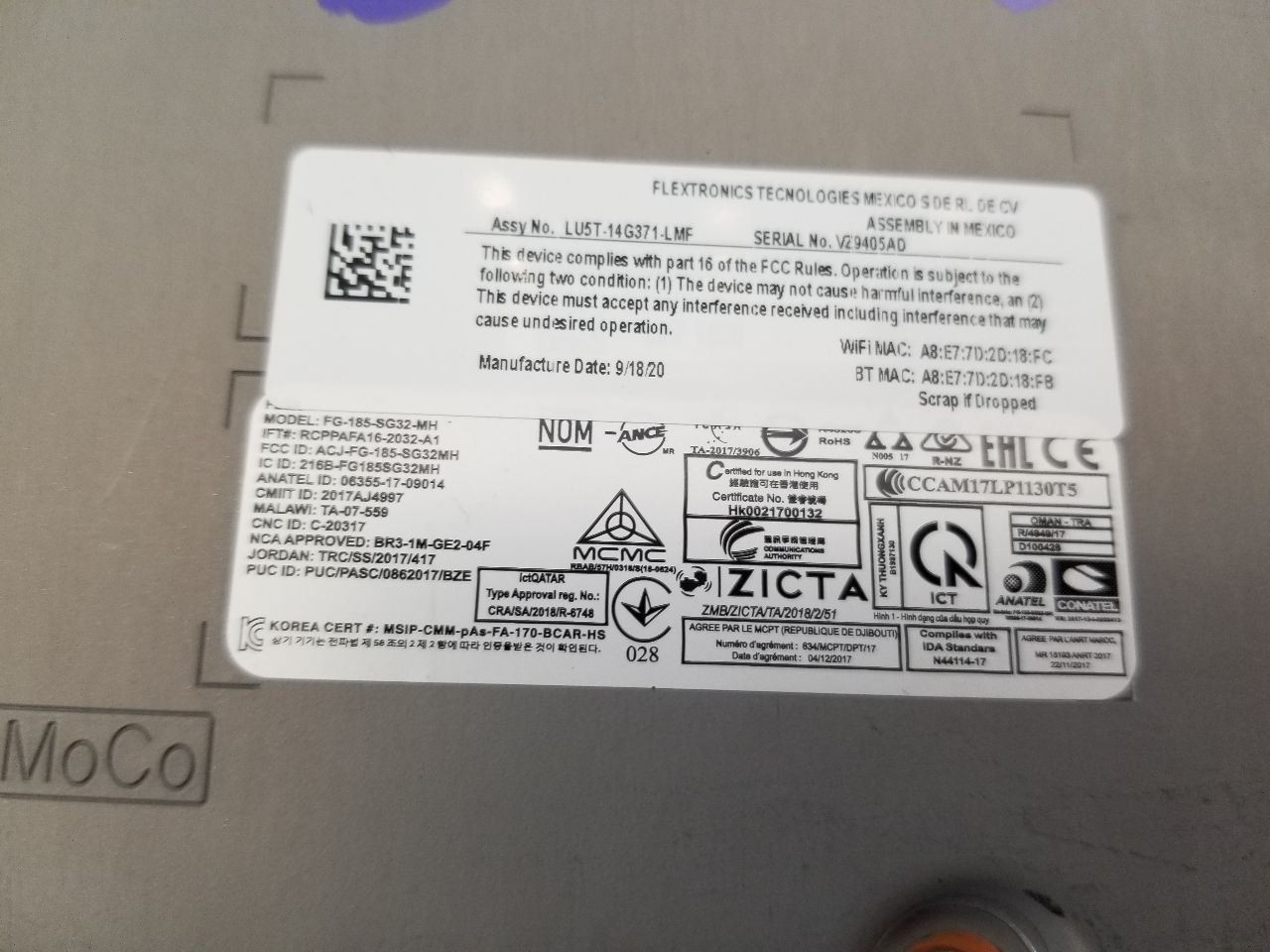 20 2020 FORD RANGER STX SYNC CONTROL MODULE LB3T14G370NLJ